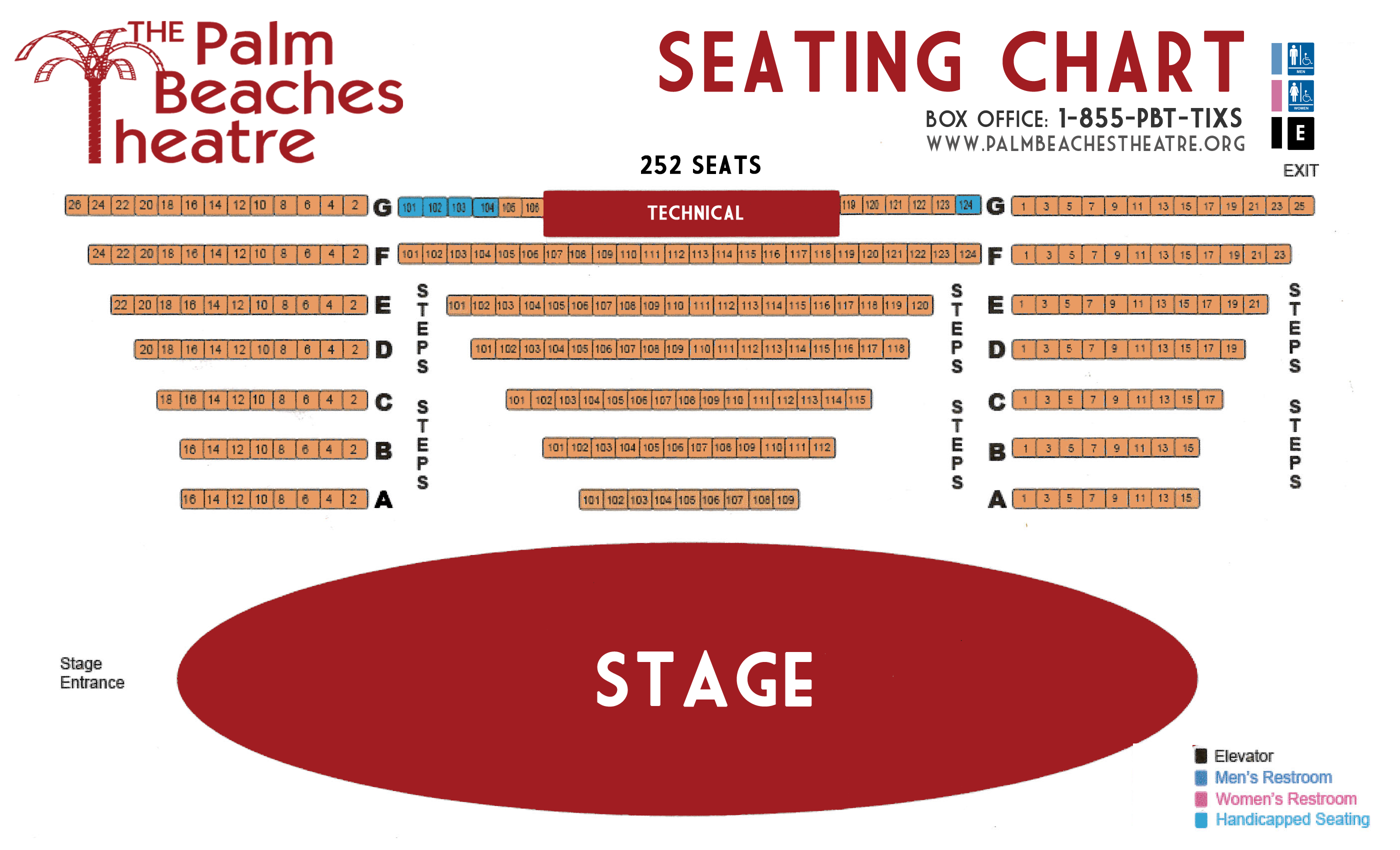 PBT Seating Chart Pompano Beach Cultural CenterPompano Beach Cultural